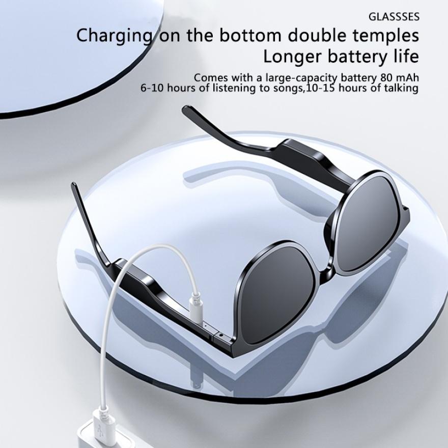 Smart Bluetooth Sunglasses Compatible with Apple , Sports Waterproof