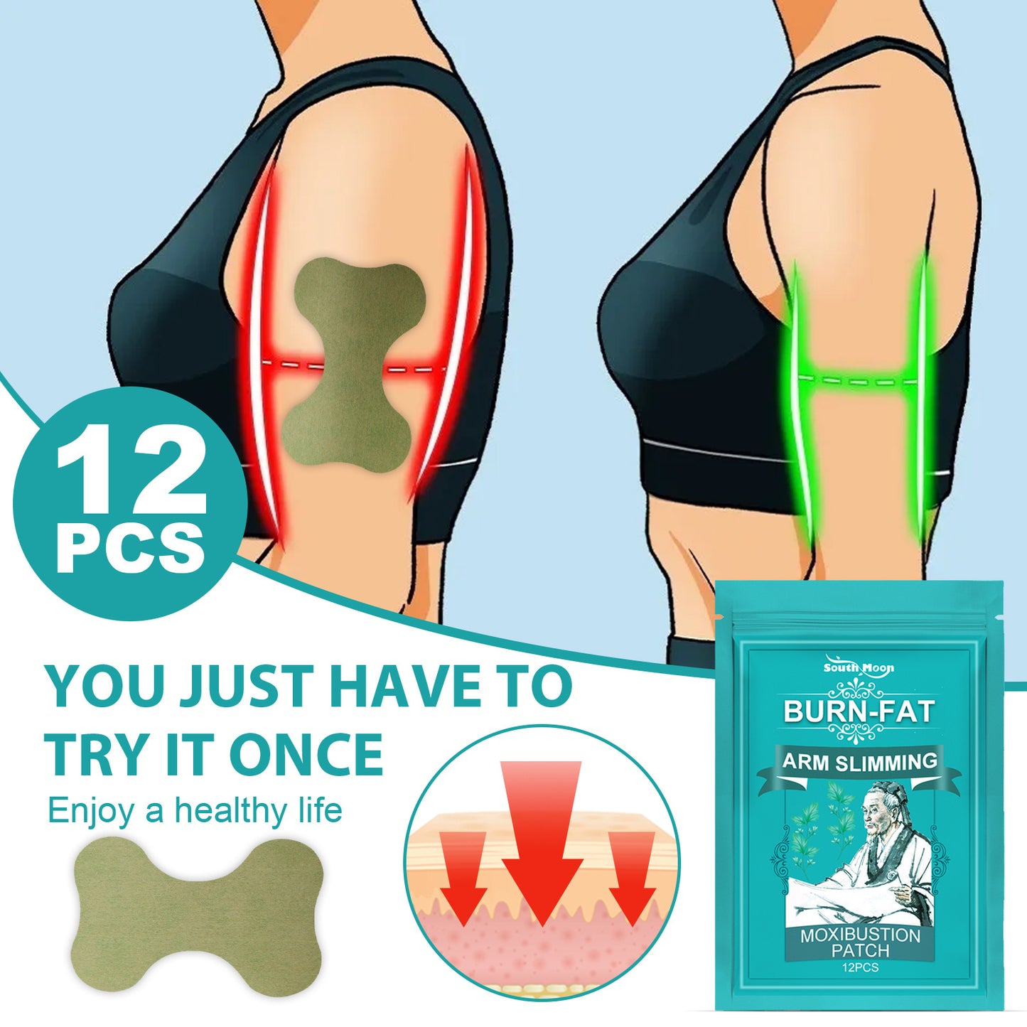 Weight Loss Stickers Cellulite Removal Fat Burning Slimming Body Massage