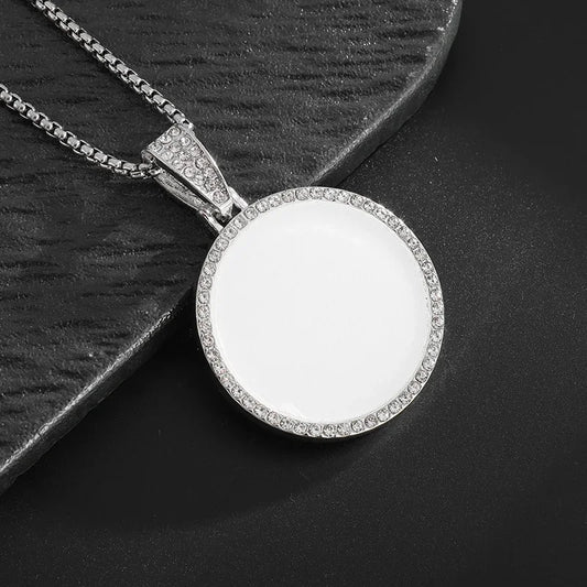 Iced Out Letter Savage Pendant Shiny Bing Cubic Zirconia Hip Hop Necklace Men\\\'s Cool Rock Rap Trend Jewelry