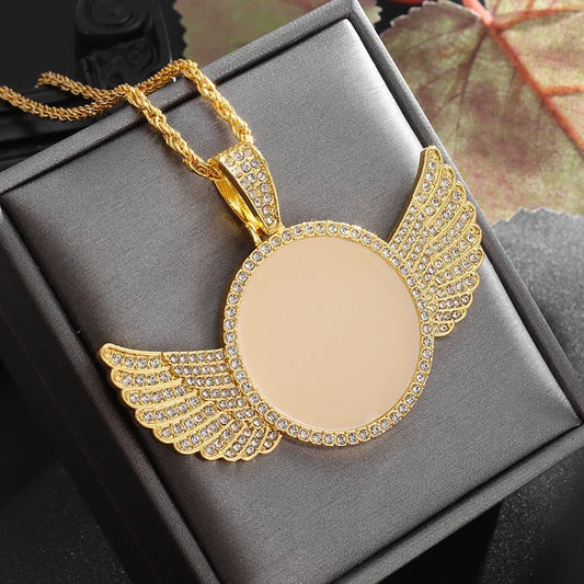 Iced Out Letter Savage Pendant Shiny Bing Cubic Zirconia Hip Hop Necklace Men\\\'s Cool Rock Rap Trend Jewelry