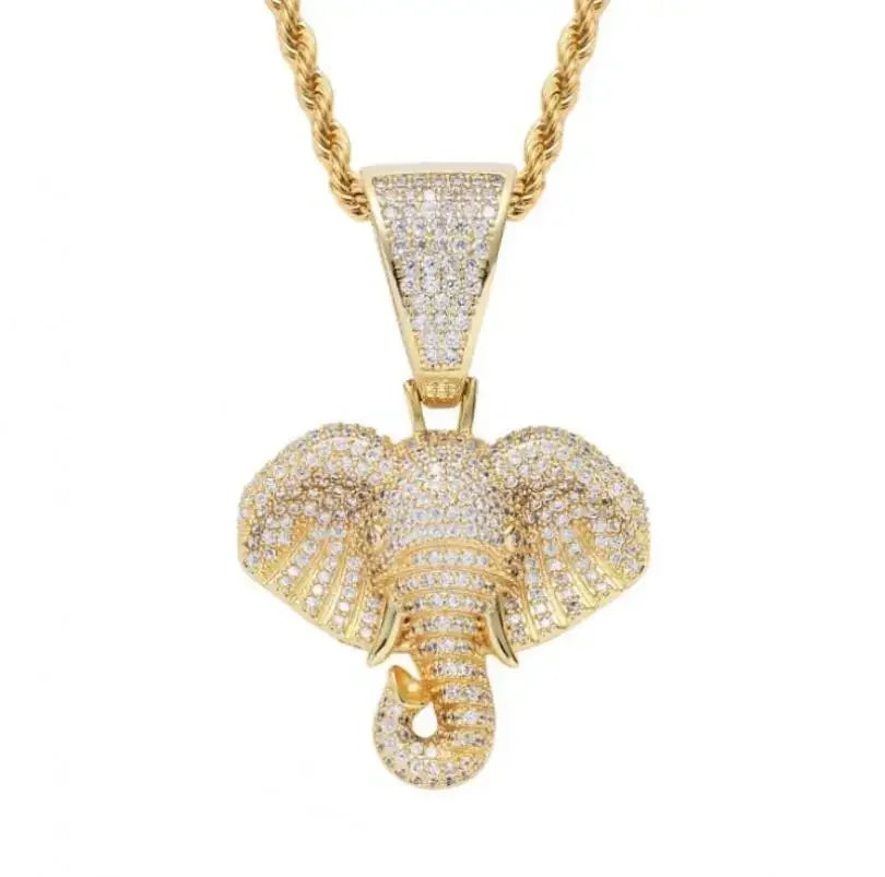 Iced Out Letter Savage Pendant Shiny Bing Cubic Zirconia Hip Hop Necklace Men\\\'s Cool Rock Rap Trend Jewelry