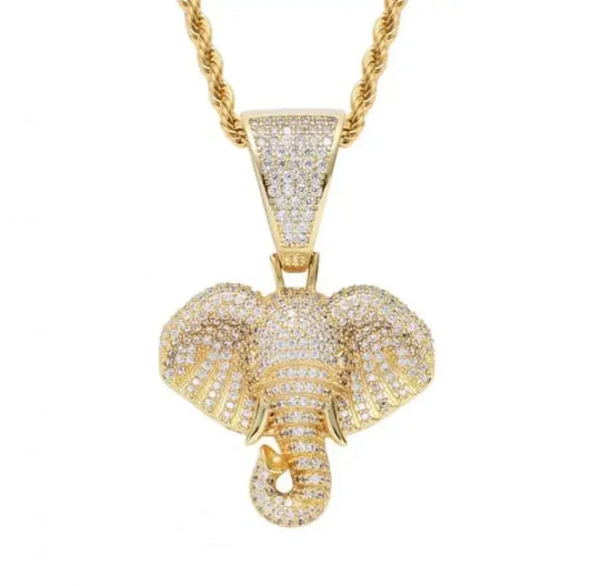 Iced Out Letter Savage Pendant Shiny Bing Cubic Zirconia Hip Hop Necklace Men\\\'s Cool Rock Rap Trend Jewelry