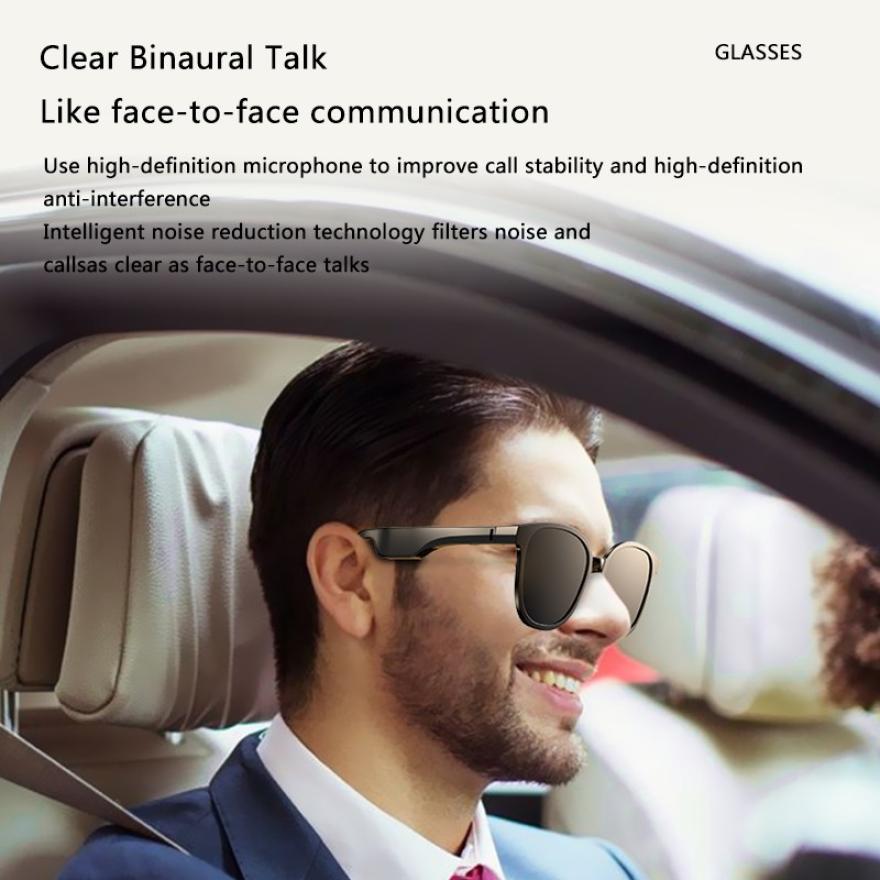 Smart Bluetooth Sunglasses Compatible with Apple , Sports Waterproof