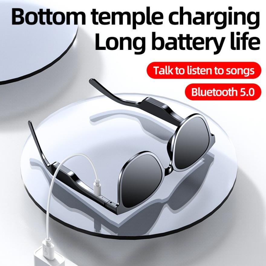 Smart Bluetooth Sunglasses Compatible with Apple , Sports Waterproof