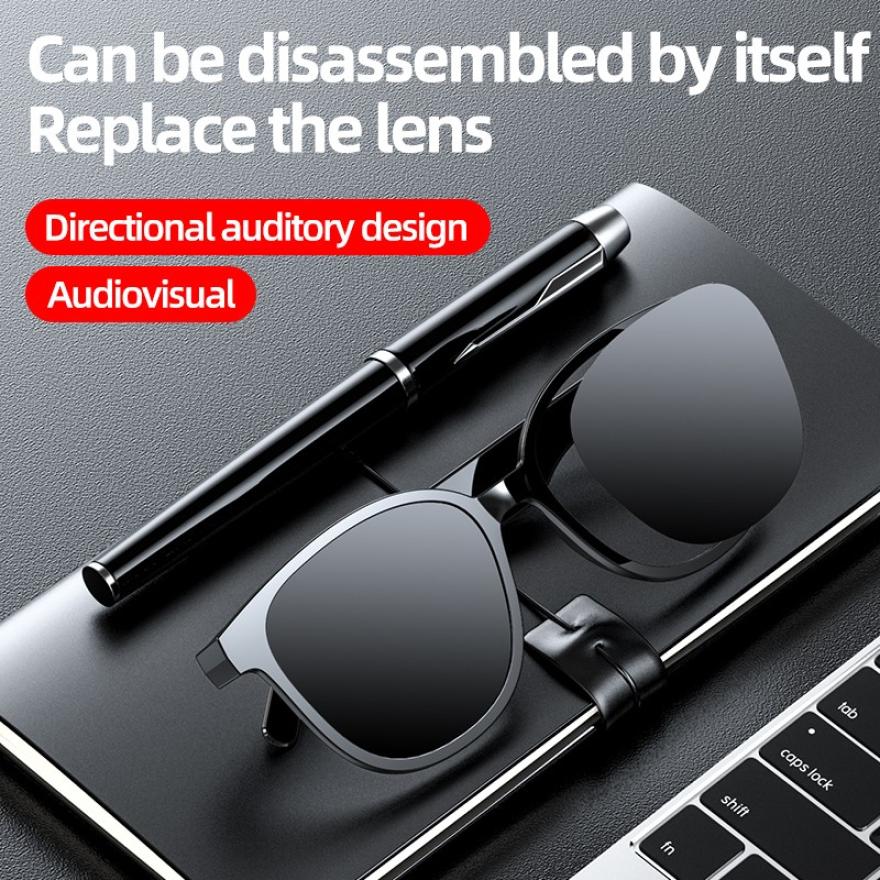 Smart Bluetooth Sunglasses Compatible with Apple , Sports Waterproof