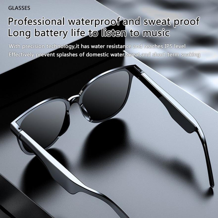 Smart Bluetooth Sunglasses Compatible with Apple , Sports Waterproof